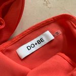 DO+BE Coral Ruffle Top with Back Ties Sz L Photo 2