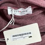 First Love NWT Brushed Fleece Leopard Patchwork Long Sleeve (Burgundy) - Large Photo 7