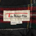 Talbots Vintage Red Tartan Plaid Wool Blend Coat Womens Size 4 Preppy USA Photo 1