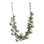 Lia Sophia  Stranded Silver Tone Necklace Pop The Bubbly 19in Adjustable Timeless Photo 2
