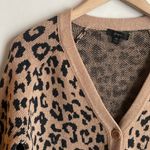 J.Crew V-neck Cardigan Sweater In Leopard Photo 5