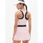 Athleta M Power Serve Tank Dress Tennis Medium Shell Pink Black Regular Photo 5