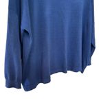 Cable & Gauge Women’s New blue long sleeve wide neck soft knit sweater size xl Photo 2