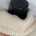 Tommy Hilfiger Hilfiger Angora Rabbit Wool Cream Turtleneck Knit Crochet Sweater Sz XS Photo 2