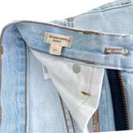 Madewell  Relaxed Denim Short In Light Wash Blue w Zipper Fly, Raw Fray Edges Hem Photo 1