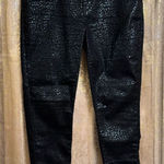 Levi's Levi’s Black 721 Skinny Cheetah Print Wild Cat Foil Design Pants Size 32 Photo 0