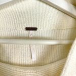 Free People  Ottoman Slouchy Tunic Sweater Dress in Ivory Size Large Photo 6