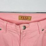 ZENA Vintage  Jeans Pink Denim Pants Size 30x27 Flare Leg Stretch Photo 3