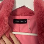 Love Token  Jodi Pink Faux Fur Bomber Quilted Jacket SZ M Photo 4