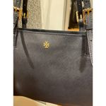 Tory Burch York Buckle Tote Bag navy gold hardware Photo 5
