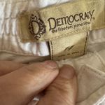 Democracy Women's Linen Blend Capri Pants Drawstring Waist Size 14 Off White Photo 5