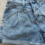 SO  High Rise Denim Mom Shorts Women Size 0 Summer Tomato Girl Photo 2