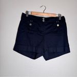 White House | Black Market  Navy Blue Dressy Shorts Womens 10 Chino Preppy Academia Photo 8
