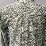 Silence + Noise Sage Green Print Button Down Long Sleeve Blouse Photo 5