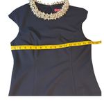 Betsey Johnson  Black Dress with Pearl Jeweled Neck - Size 6 Photo 13