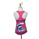 Mook Print & Design Beach Ocean Wave Flexed AF Racerback Tank on the beach Sz S Pink Photo 2