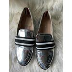 Tommy Hilfiger Stylish Silver Slip-On Loafers by size 8.5 Photo 1