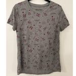 Harry Potter Gray Medium Short Sleeve Tee Iconic Symbols Gryffindor Slytherin Photo 0