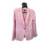 Ann Taylor Women's Business Suit Set Size 2 LINEN BLEND IN PASTEL PINK Photo 3