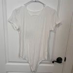 American Eagle Women's Medium White Short-Sleeve Bodysuit Casual Spring NWOT Photo 2