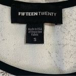 Fifteen Twenty NWT  Black White Splashed Shirttail Tank NEW 1F05034 Photo 4