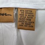 Nordstrom Eware Size 14 High Waisted Bermuda Preppy Shorts White Stretch Photo 8