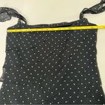 ZARA Basic Black Polka Dot Ruffle Chiffon Top - Size L Romantic Coquette Photo 9