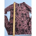 Athleta  Momentum Top Spacedye Floral Dried Cinnamon SIZE XS Long Sleeve Athletic Photo 7