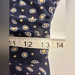 Kaileigh Azaria Navy Faux Wrap Geometric Print Dress Photo 5