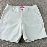 Lilly Pulitzer  Women's‎ White Bermuda Shorts Pockets Golf Preppy Casual Size 2 Photo 0