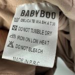 Babyboo Taupe Nude Dominique Ruched Mini Dress Size Small Halter Sexy Bodycon Photo 5