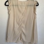 Ba&sh Fani Ruffle-trimmed Crepe Top in Cream Photo 3