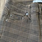 Tractr Brown Plaid Cropped Pants Size 2 Photo 1