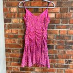 All in Favor  womens floral ruched mini sundress with spaghetti straps pink M Photo 1