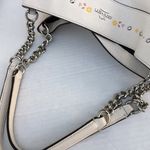 Coach Lexy Floral Pebble Leather Chain Shoulder Bag Purse Cream Flowers Large Photo 2