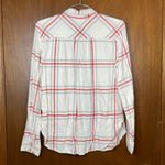 Aerie Woman’s Casual Button Down Plaid Shirt Size Small Photo 6