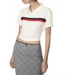 Mango Check Skirt with Decorative Bow Grey NWT Size 2/XS Photo 7