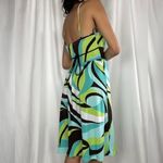 My Michelle  vintage early 2000’s dress vibrant colors swirling pattern Y2K SM Photo 3