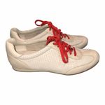Cole Haan  Cream Leather Lace Up Sneakers Shoes size 7 Photo 3
