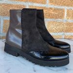 Luca Grossi suede patent leather boots 38.5 Black Size 8.5 Photo 0