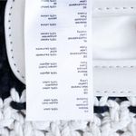 Maje  M Bag in Leather and Bicolor Knit Black White Stripe Satchel NWT Photo 9