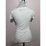 COOGI  Y2K Shirt Top Women Sz S Zebra Gold Short Sleeve V Neck Blouse Vintage Photo 5