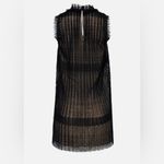 Alexis  - Becca Sleeveless Plisse Lace Minidress, Black Photo 3