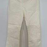 frame denim FRAME Womens Le Crop Mini Boot 8 Ivory Cream Cotton High Rise Photo 0