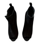 PEDRO GARCIA BLACK SUEDE LEATHER OPEN TOE STILETTO ANKLE BOOTIES SHOES 39 Size 9 Photo 2