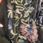 Simply Noelle black embroidered floral shawl (wrp2018-blk) new one size Photo 3