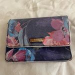 Trina Turk Floral Clutch - Black, Pink, and Blue Photo 7