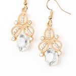 Paparazzi NWT  A Crown Pleaser Gold Earrings Photo 0