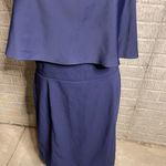 Naked Zebra Navy Blue Strapless Layered Bodice Solid Color Dress Size Large Photo 1