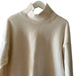 F. H. Clothing Off White Cotton Mock Neck Boxy Pullover Womens Sweater SZ L Size L Photo 2